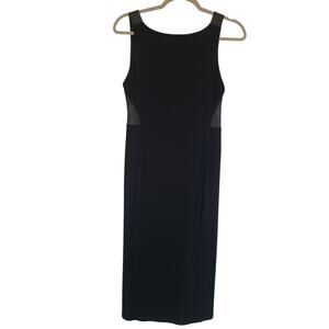 Alice + Olivia by Stacey Benet Mesh Cut-Out Air Midi Dress Black Size 8